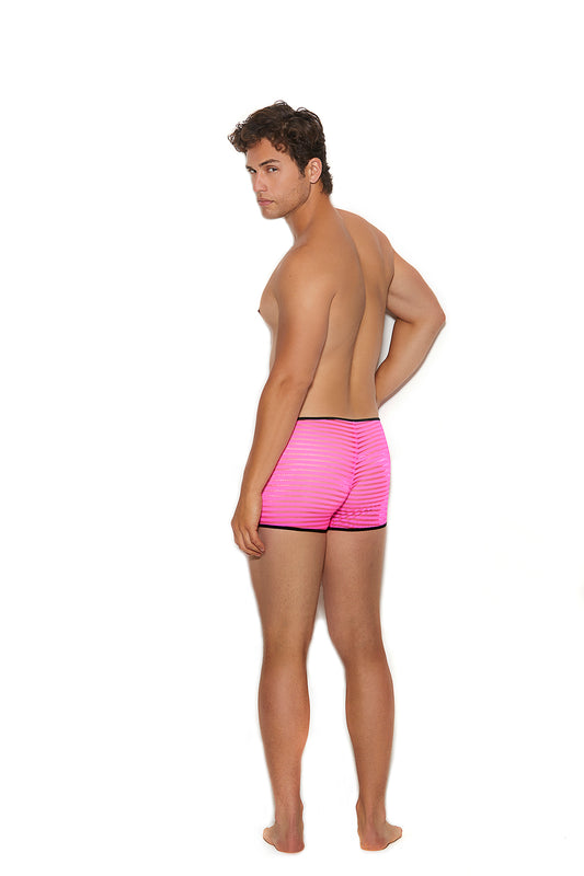 Men's Striped Mesh Boxer Brief